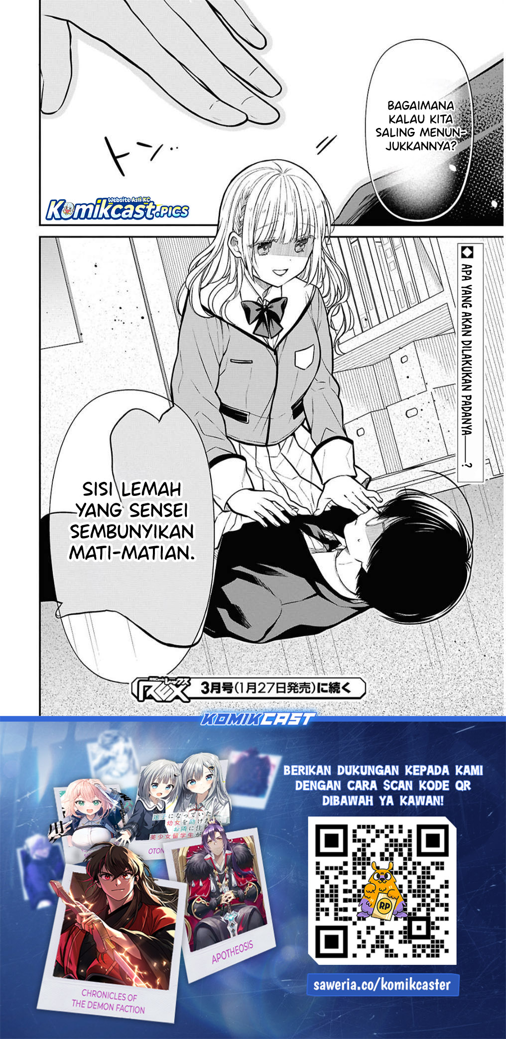 1-nen A-gumi no Monster Chapter 79 Bahasa Indonesia