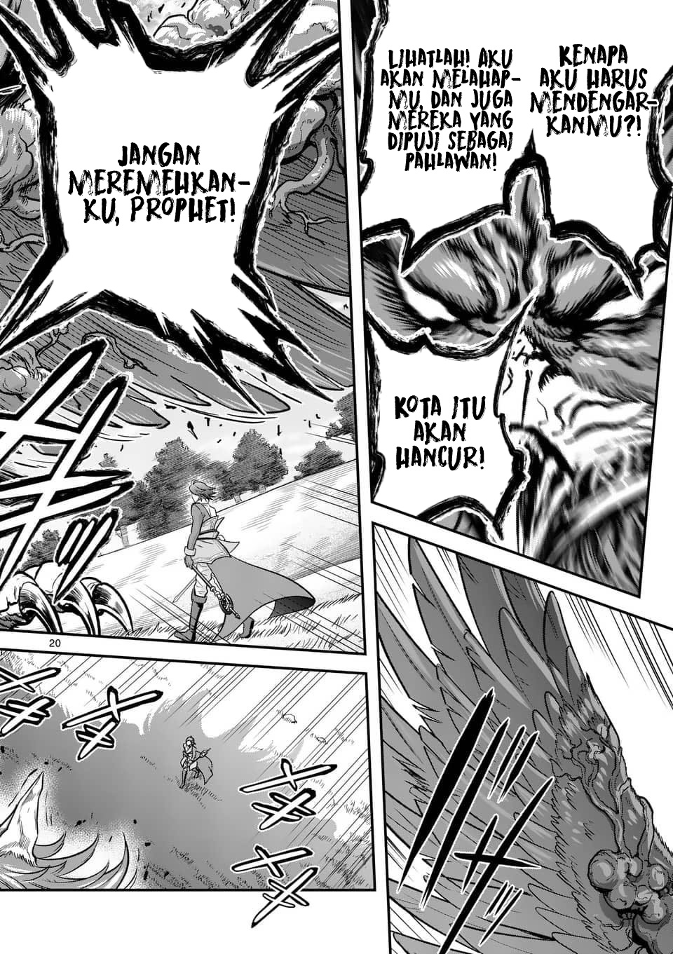 100-nin no Eiyuu o Sodateta Saikyou Yogensha wa Chapter 44 Bahasa Indonesia