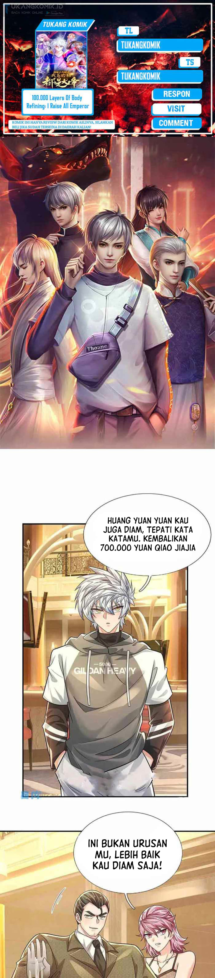 100.000 Layers Of Body Refining: I Raise All Emperor Chapter 290 Bahasa Indonesia