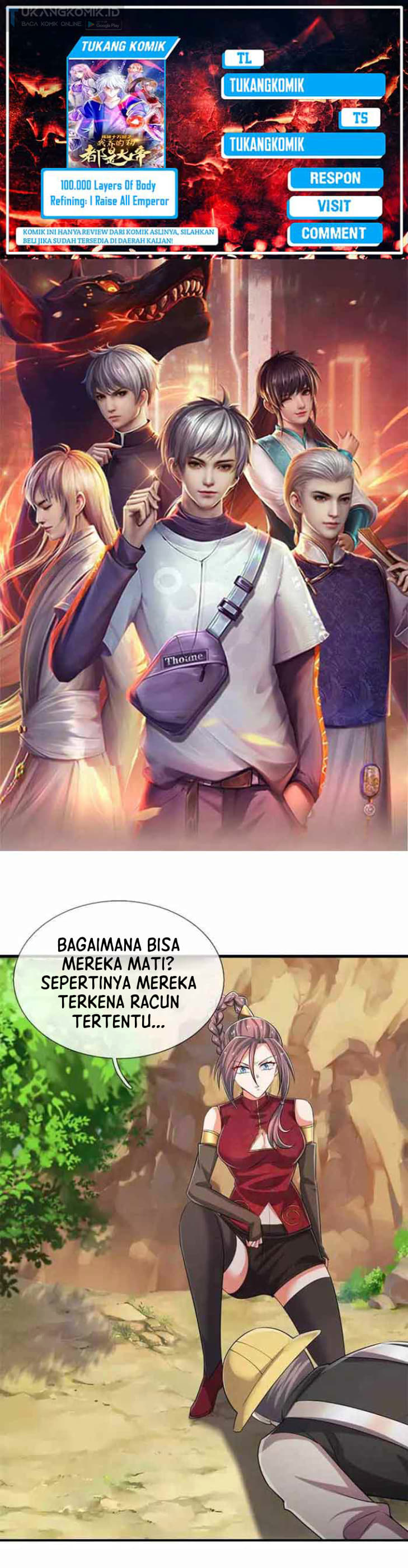 100.000 Layers Of Body Refining: I Raise All Emperor Chapter 309 Bahasa Indonesia