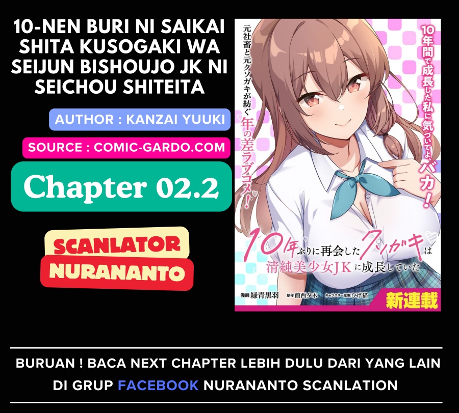 10-Nen Buri ni Saikai shita Kusogaki wa Seijun Bishoujo JK ni Seichou shiteita chapter 2