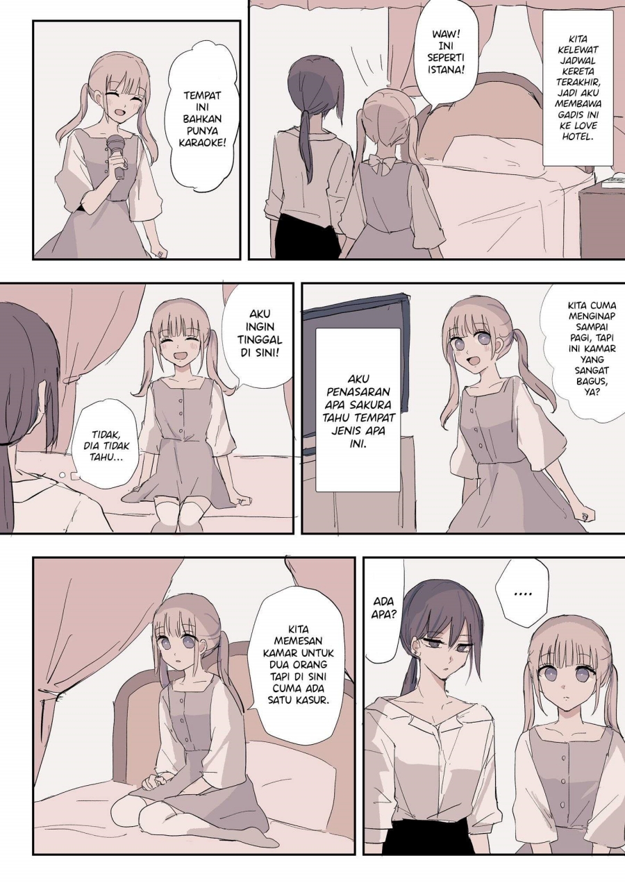 A Story About an Innocent Girl Who Doesn’t Know What a Love Hotel Is and the Worried Girlfriend Who Is Dating Her chapter 0