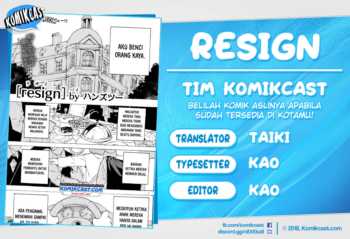 Resign Chapter 00 Bahasa Indonesia