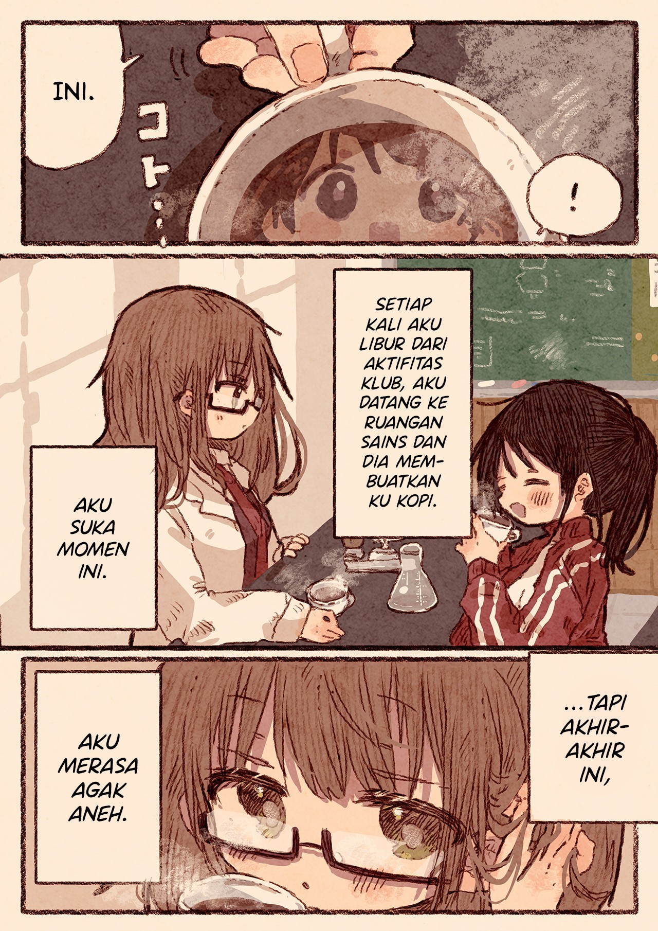 Rikei Joshi to Taiikukaikei Joshi no Yuri Manga chapter 1