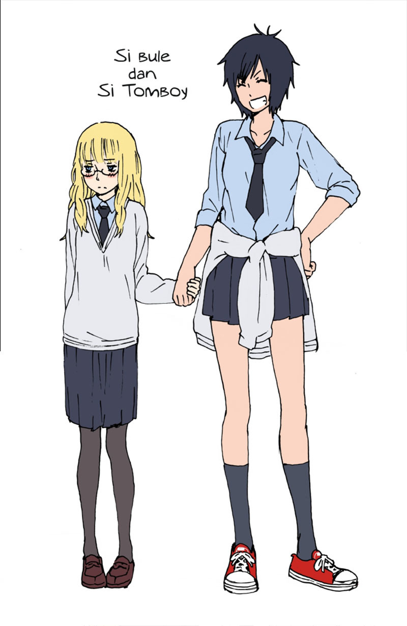 Rikei Joshi to Taiikukaikei Joshi no Yuri Manga chapter 1