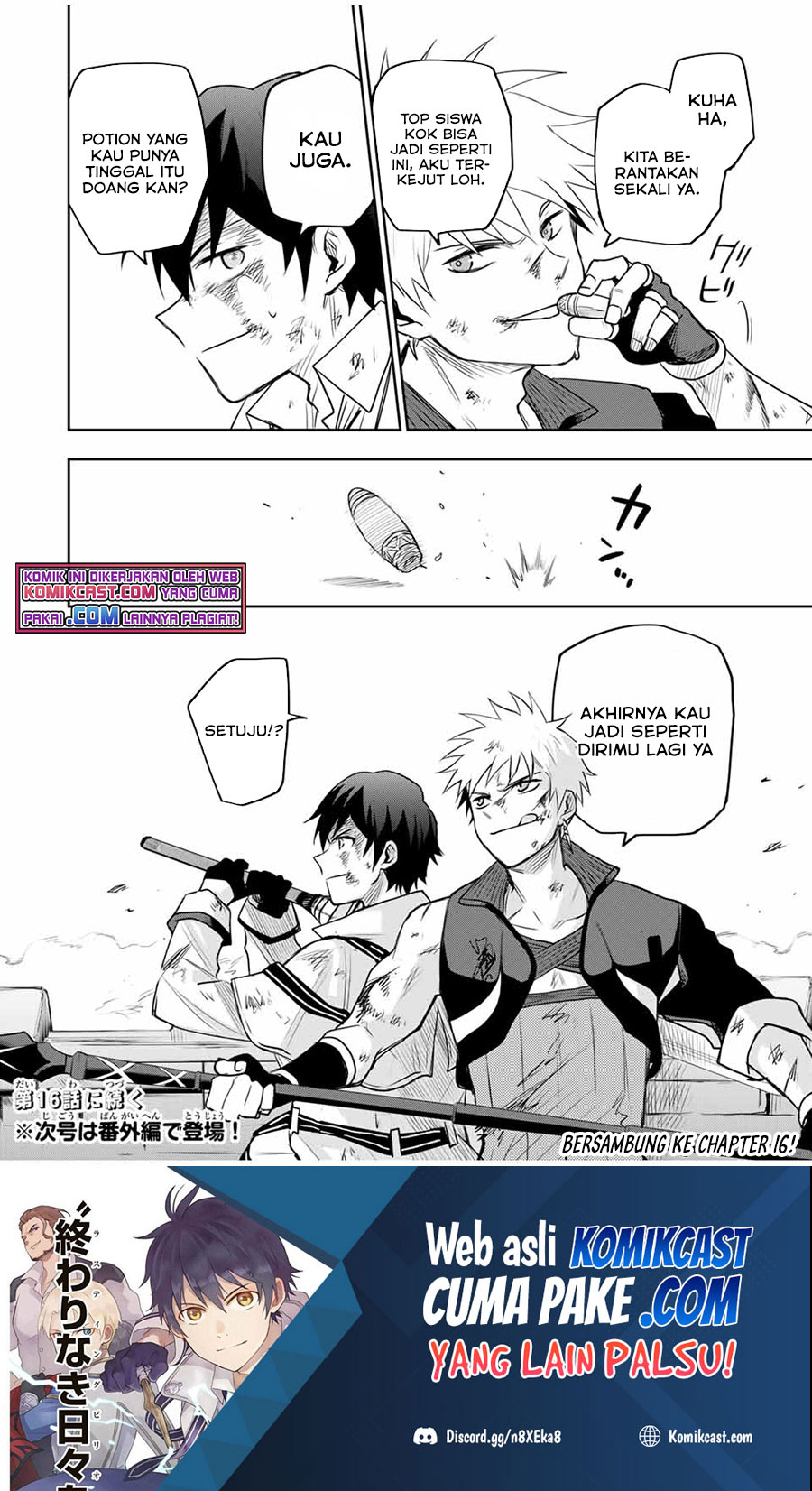 A Court Magician, Who Was Focused On Supportive Magic Because His Allies Were Too Weak, Aims To Become The Strongest After Being Banished Chapter 15 Bahasa Indonesia