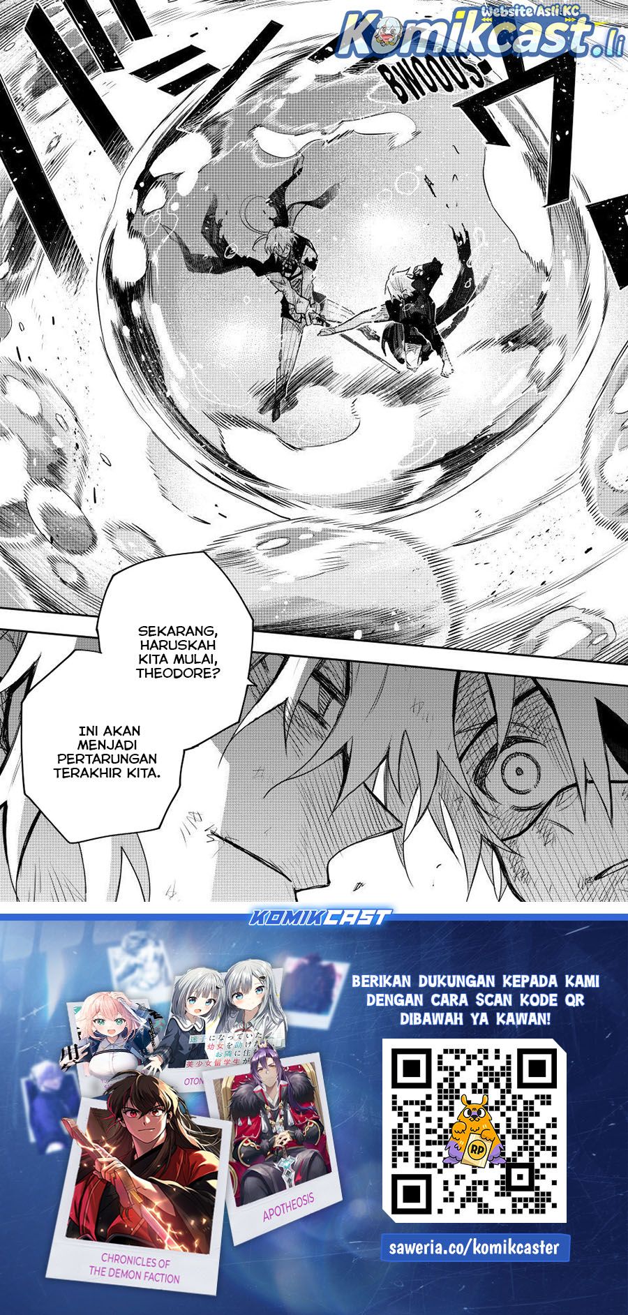 A Court Magician, Who Was Focused On Supportive Magic Because His Allies Were Too Weak, Aims To Become The Strongest After Being Banished Chapter 169 Bahasa Indonesia