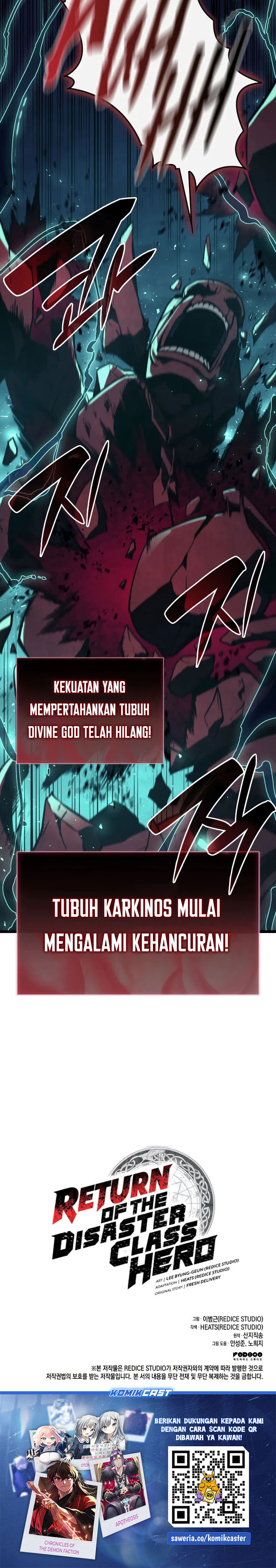 A Disaster-Class Hero Has Returned Chapter 115 Bahasa Indonesia
