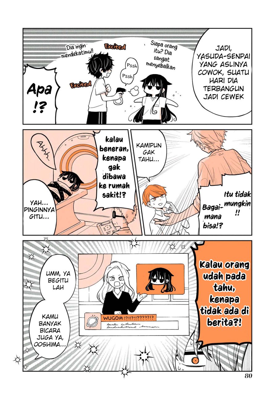 A Lazy Guy Woke Up as a Girl One Morning Chapter 13 Bahasa Indonesia