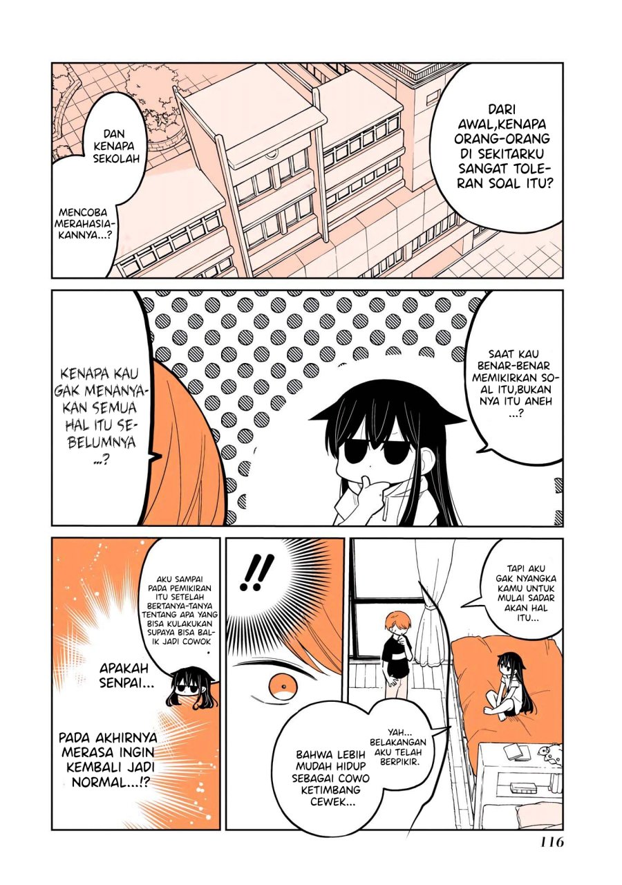 A Lazy Guy Woke Up as a Girl One Morning Chapter 15.1 Bahasa Indonesia