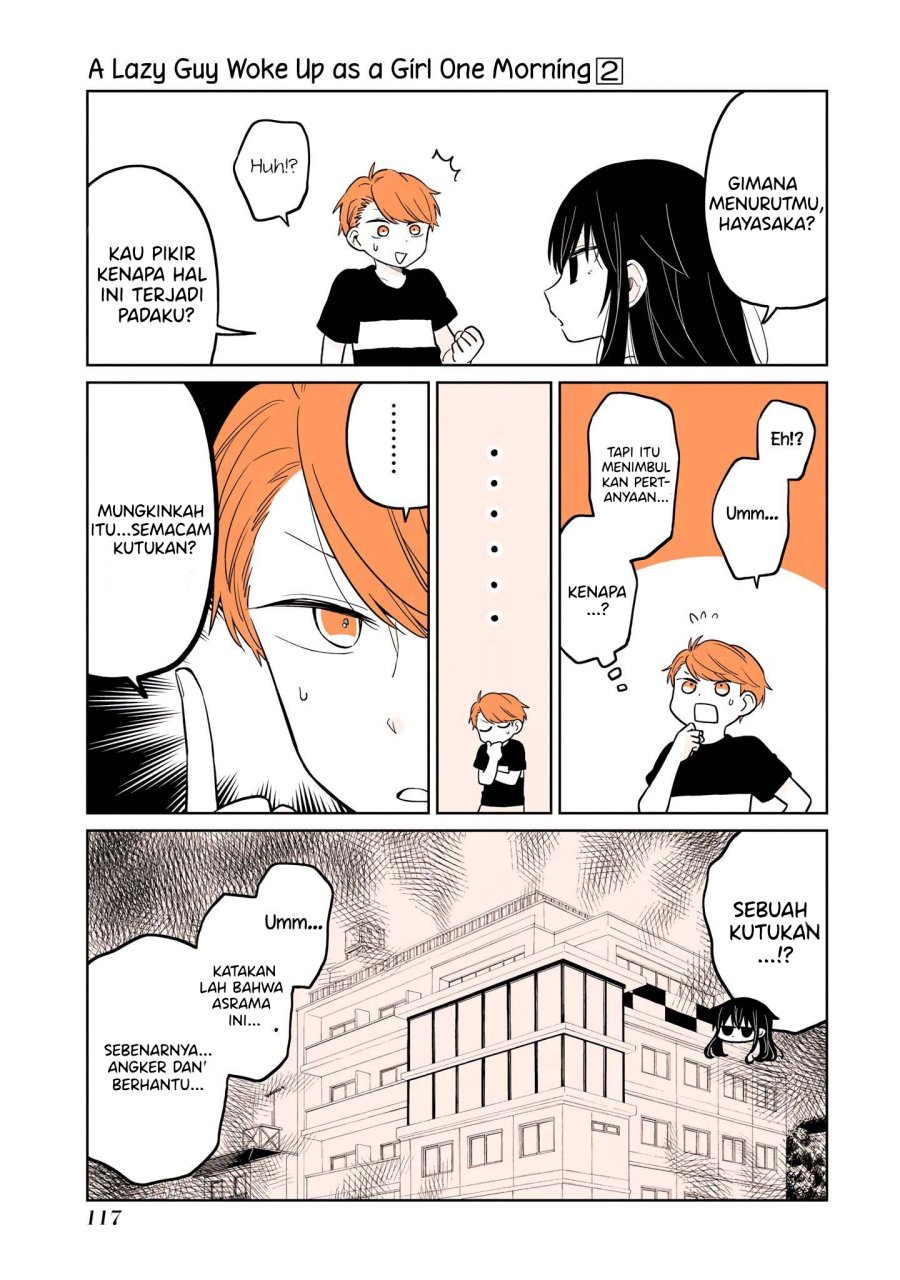 A Lazy Guy Woke Up as a Girl One Morning Chapter 15.1 Bahasa Indonesia