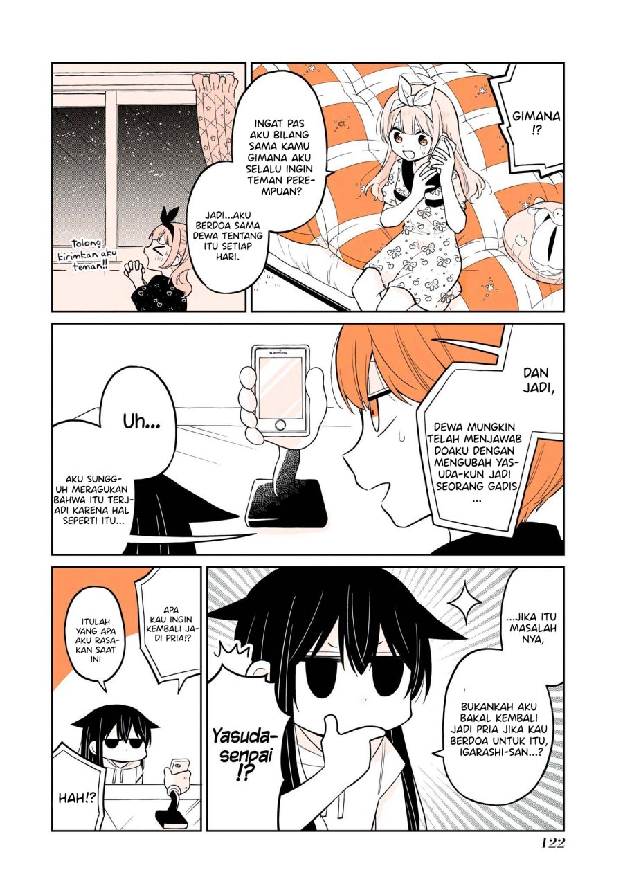 A Lazy Guy Woke Up as a Girl One Morning Chapter 15.1 Bahasa Indonesia