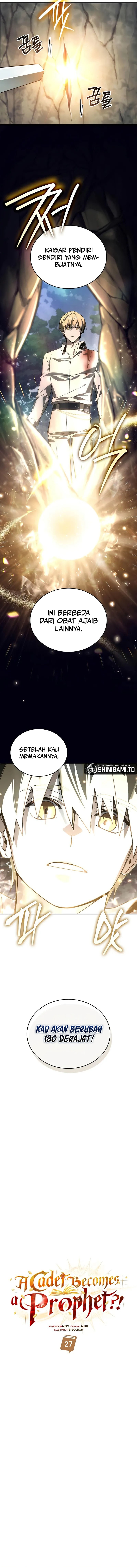 A Cadet Becomes A Prophet?! Chapter 27 Bahasa Indonesia