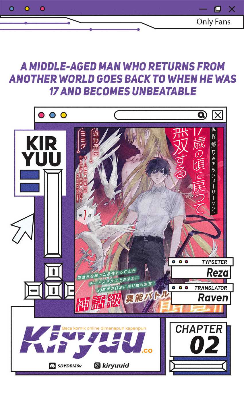 A Middle-Aged Man Who Returns From Another World Goes Back to When He Was 17 and Becomes Unbeatable chapter 2