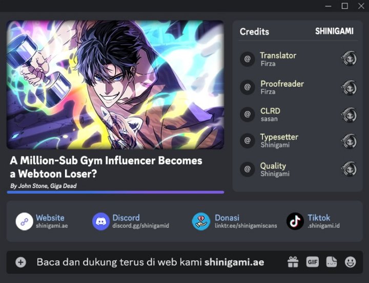 A Million-Sub Gym Influencer Becomes a Webtoon Loser? chapter 9