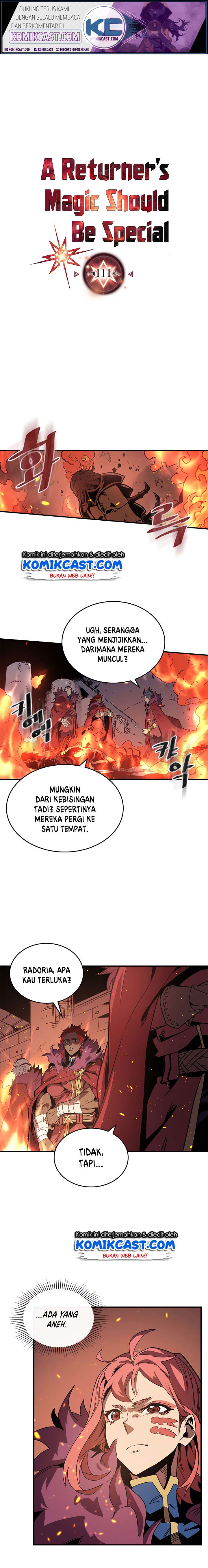 A Returner’s Magic Should Be Special Chapter 111 Bahasa Indonesia