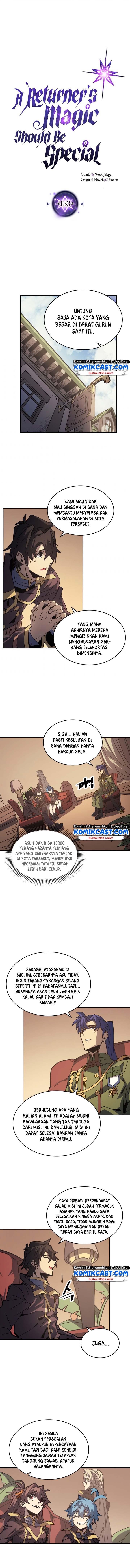 A Returner’s Magic Should Be Special Chapter 133 Bahasa Indonesia