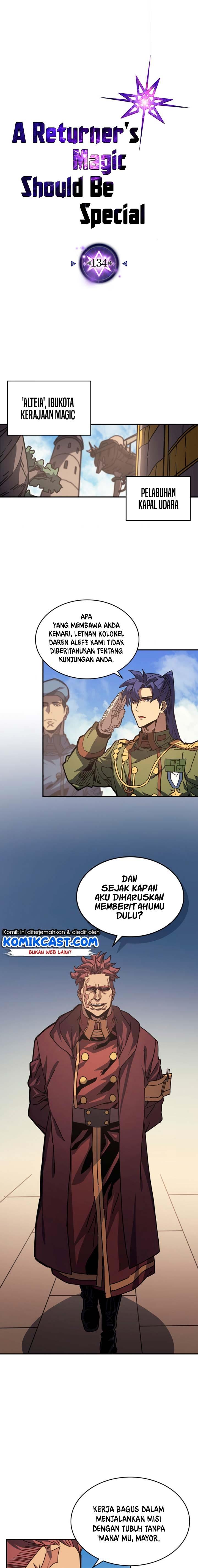 A Returner’s Magic Should Be Special Chapter 134 Bahasa Indonesia