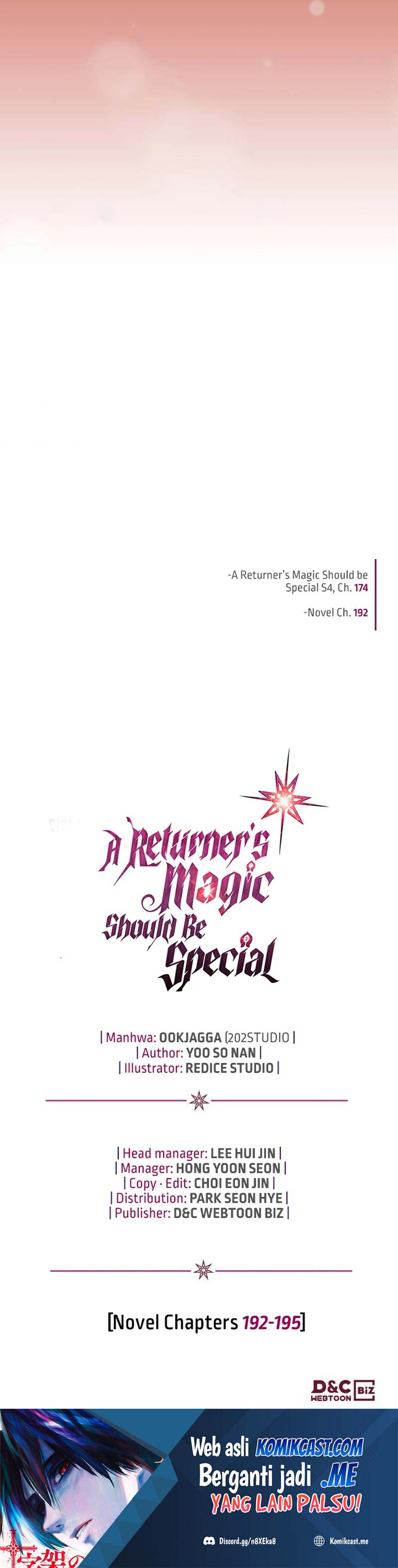 A Returner’s Magic Should Be Special Chapter 175 Bahasa Indonesia