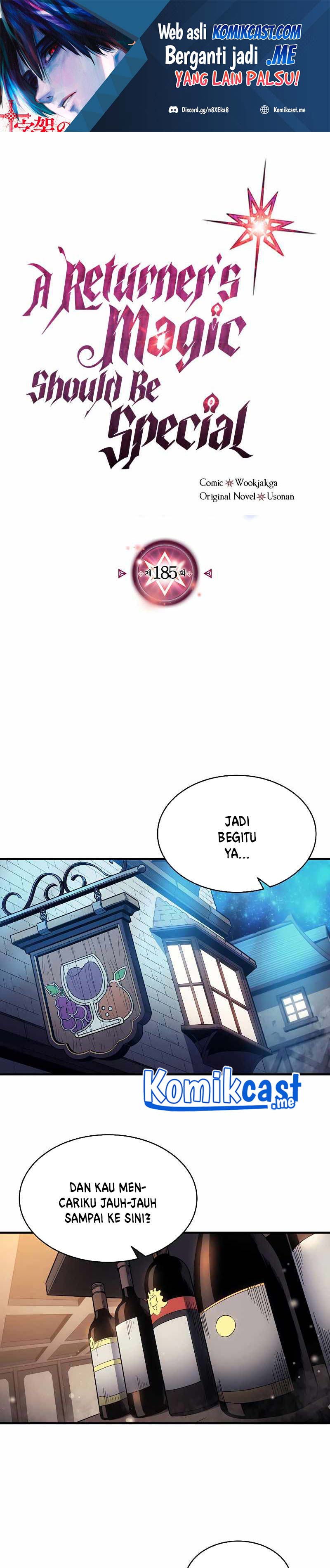 A Returner’s Magic Should Be Special Chapter 185 Bahasa Indonesia