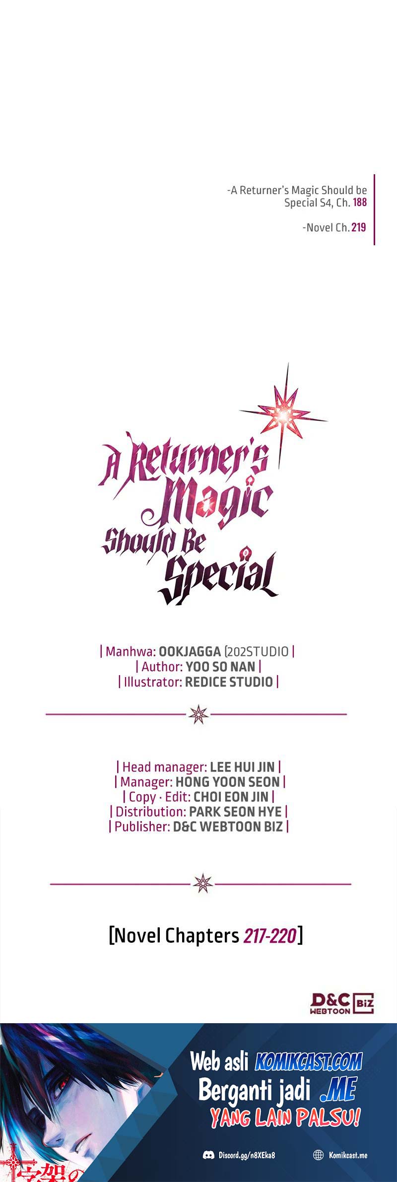 A Returner’s Magic Should Be Special chapter 188