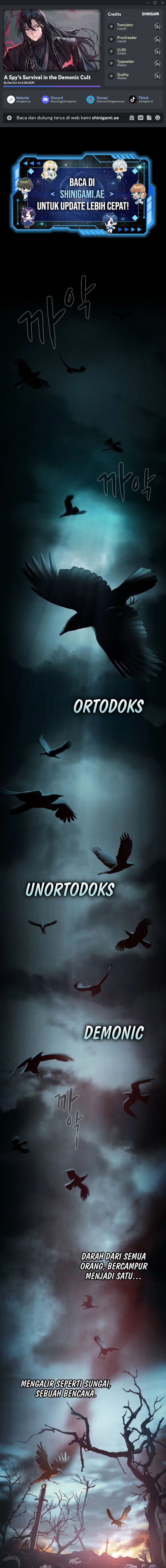 A Spy’s Survival in the Demonic Cult Chapter 01 Bahasa Indonesia