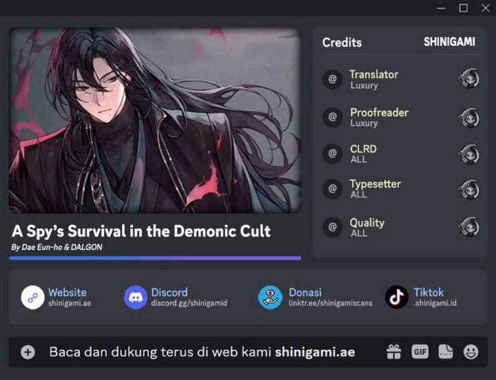 A Spy’s Survival in the Demonic Cult Chapter 12 Bahasa Indonesia