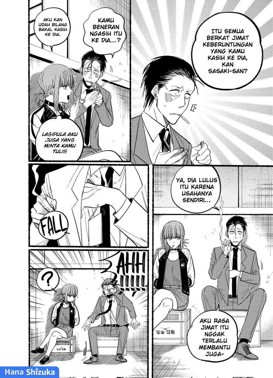 A Story About Smoking at the Back of the Supermarket (Super no Ura de Yani Suu Futari) Chapter 21.1 Bahasa Indonesia