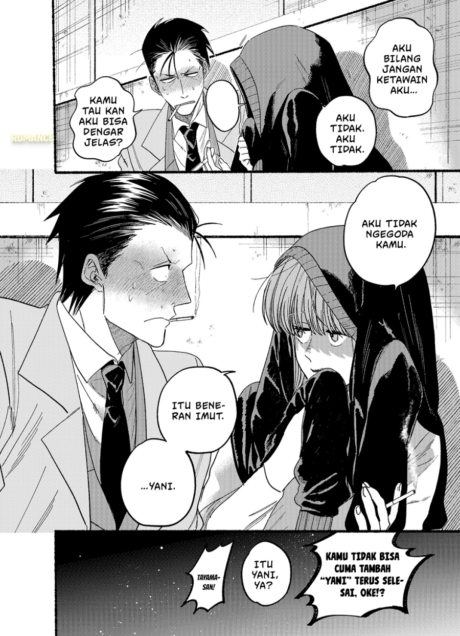 A Story About Smoking at the Back of the Supermarket (Super no Ura de Yani Suu Futari) Chapter 25.5 Bahasa Indonesia