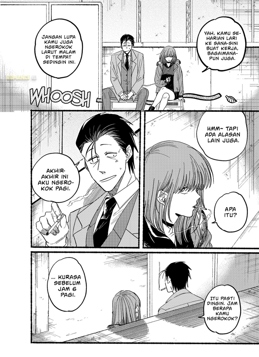 A Story About Smoking at the Back of the Supermarket (Super no Ura de Yani Suu Futari) Chapter 25.6 Bahasa Indonesia
