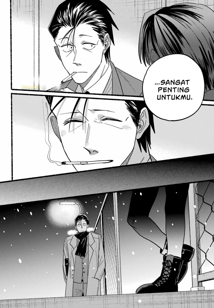 A Story About Smoking at the Back of the Supermarket (Super no Ura de Yani Suu Futari) Chapter 28 Bahasa Indonesia