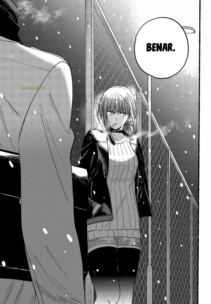 A Story About Smoking at the Back of the Supermarket (Super no Ura de Yani Suu Futari) Chapter 28 Bahasa Indonesia