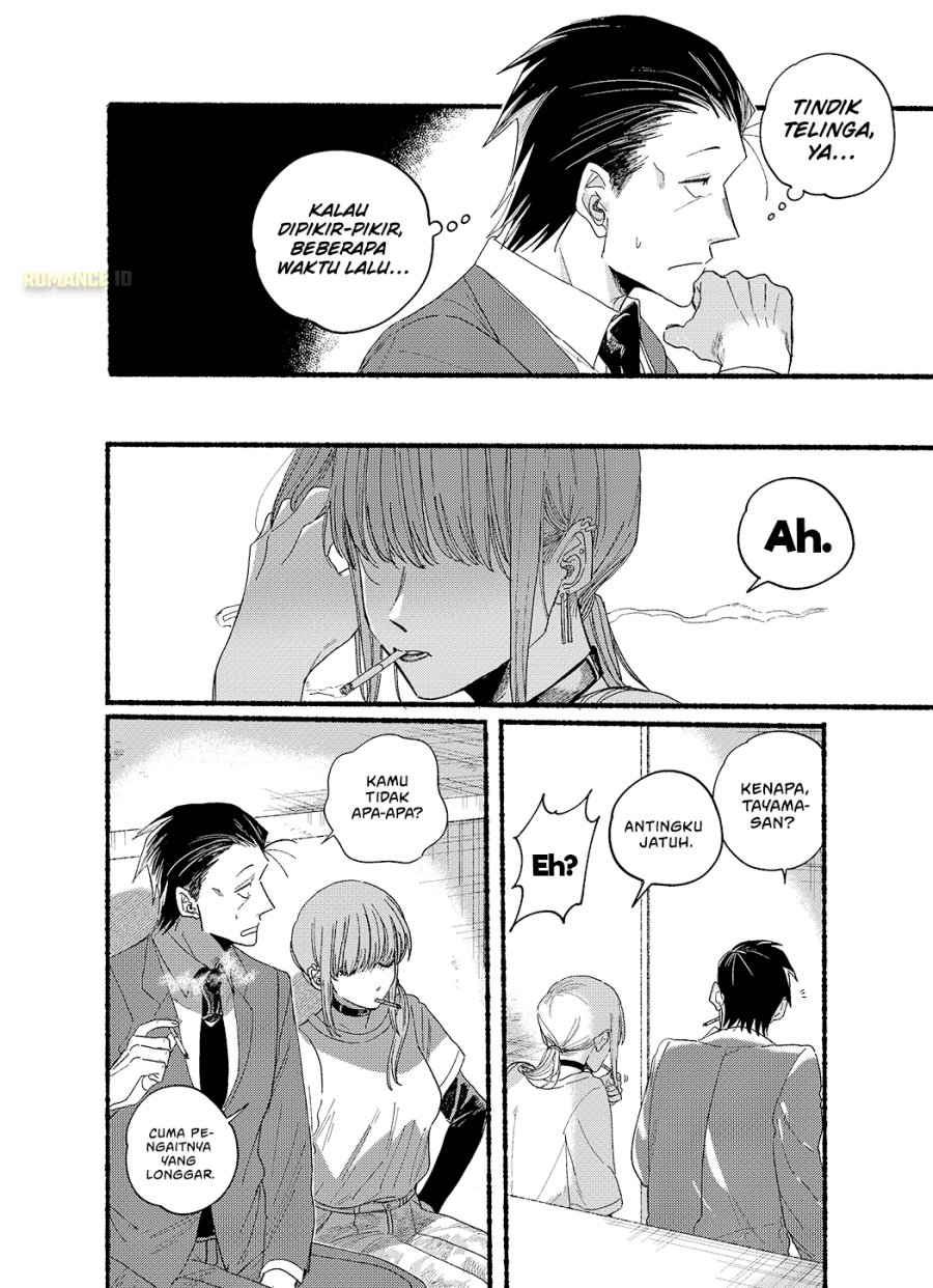 A Story About Smoking at the Back of the Supermarket (Super no Ura de Yani Suu Futari) Chapter 30.5 Bahasa Indonesia