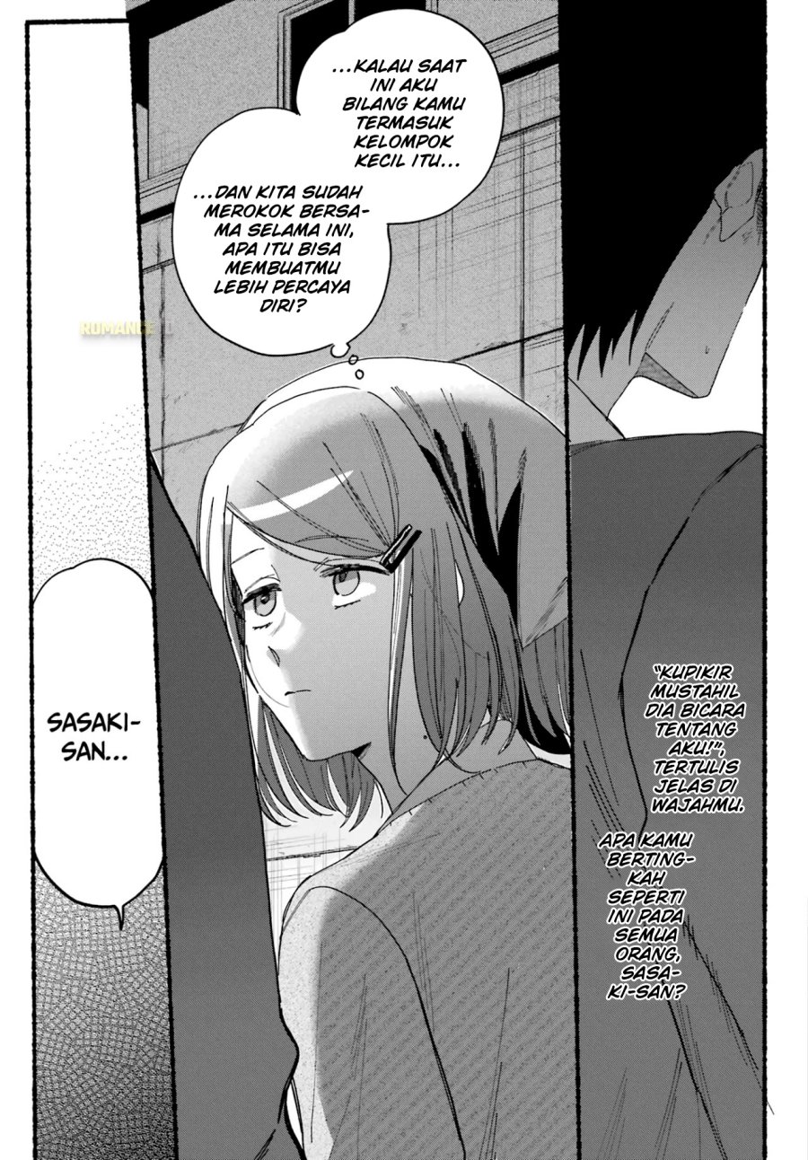 A Story About Smoking at the Back of the Supermarket (Super no Ura de Yani Suu Futari) Chapter 30 Bahasa Indonesia