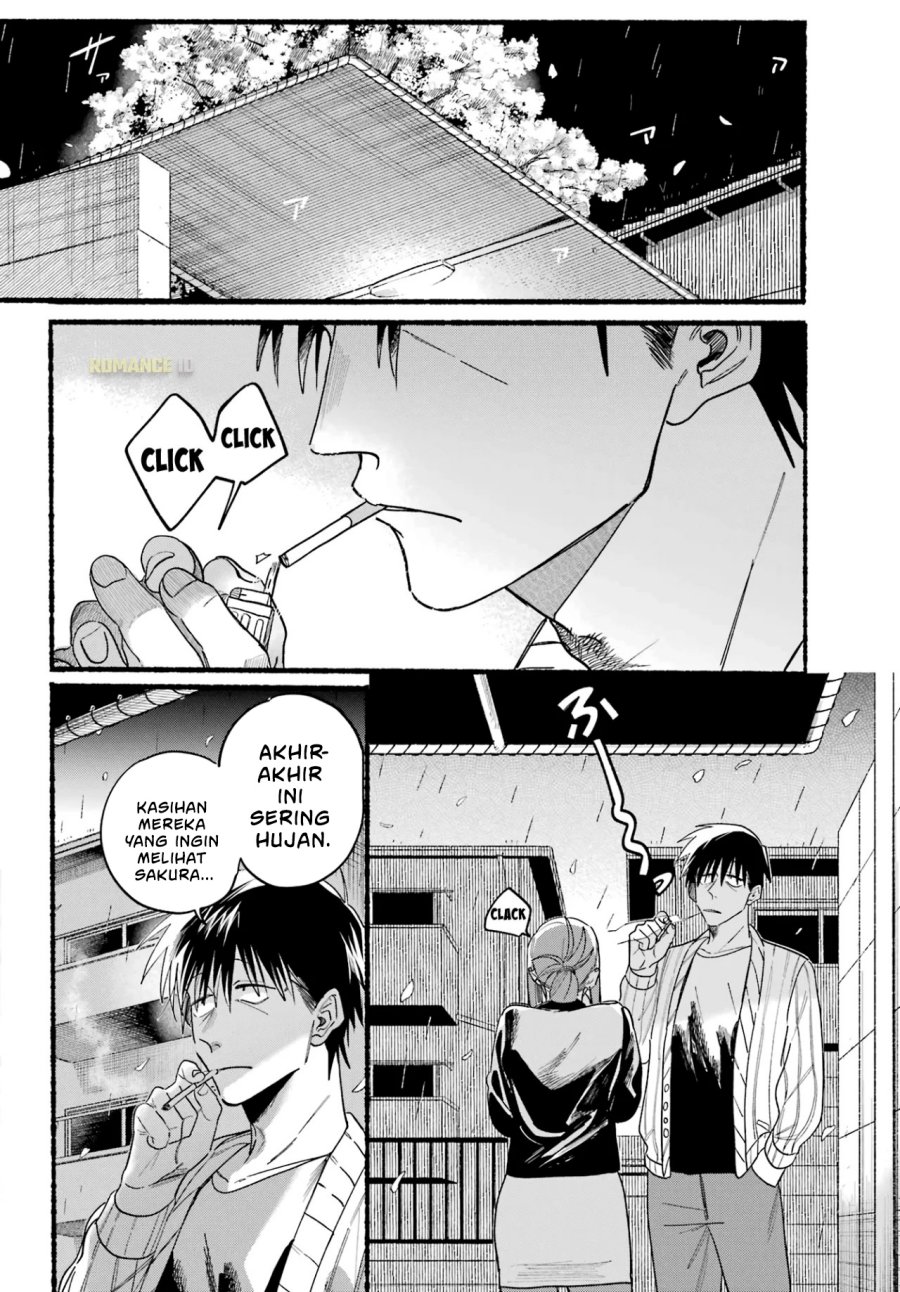 A Story About Smoking at the Back of the Supermarket (Super no Ura de Yani Suu Futari) Chapter 33 Bahasa Indonesia