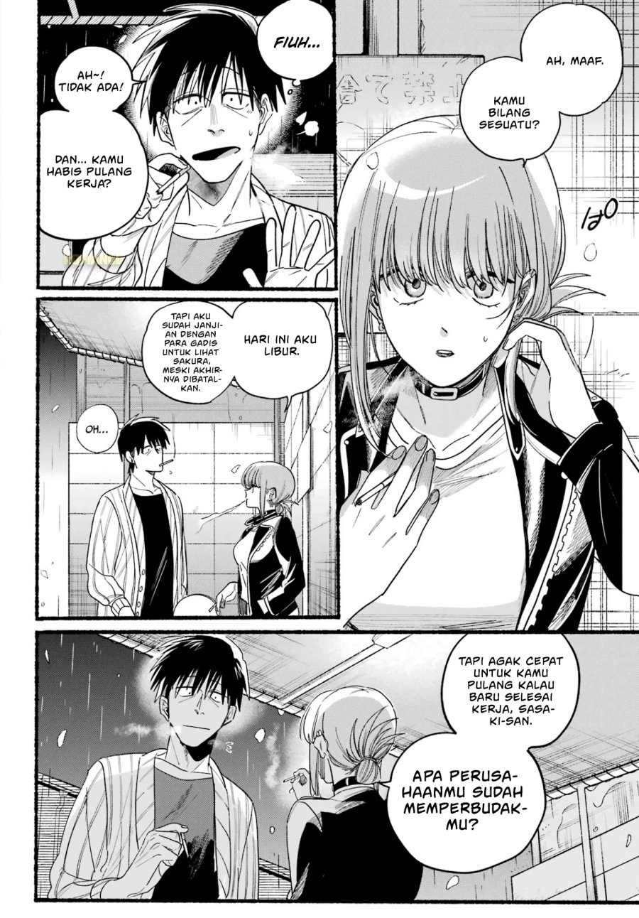 A Story About Smoking at the Back of the Supermarket (Super no Ura de Yani Suu Futari) Chapter 33 Bahasa Indonesia