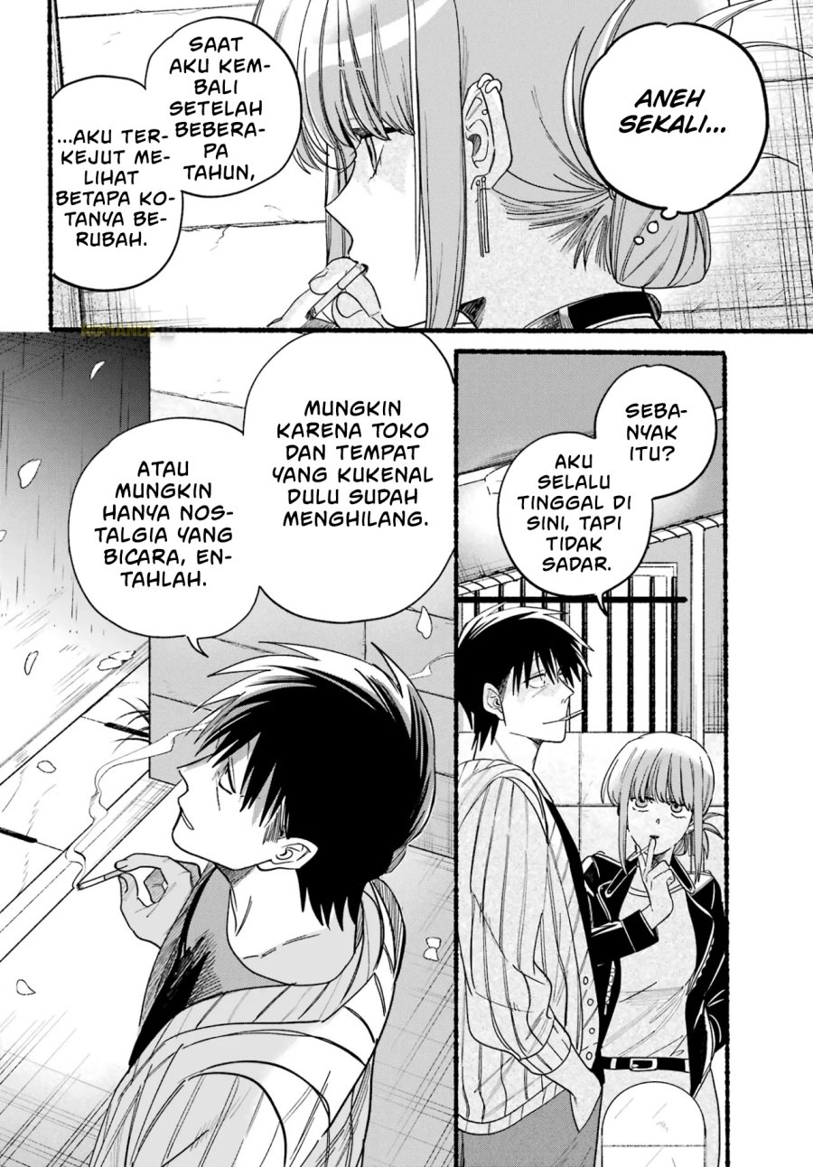 A Story About Smoking at the Back of the Supermarket (Super no Ura de Yani Suu Futari) Chapter 33 Bahasa Indonesia