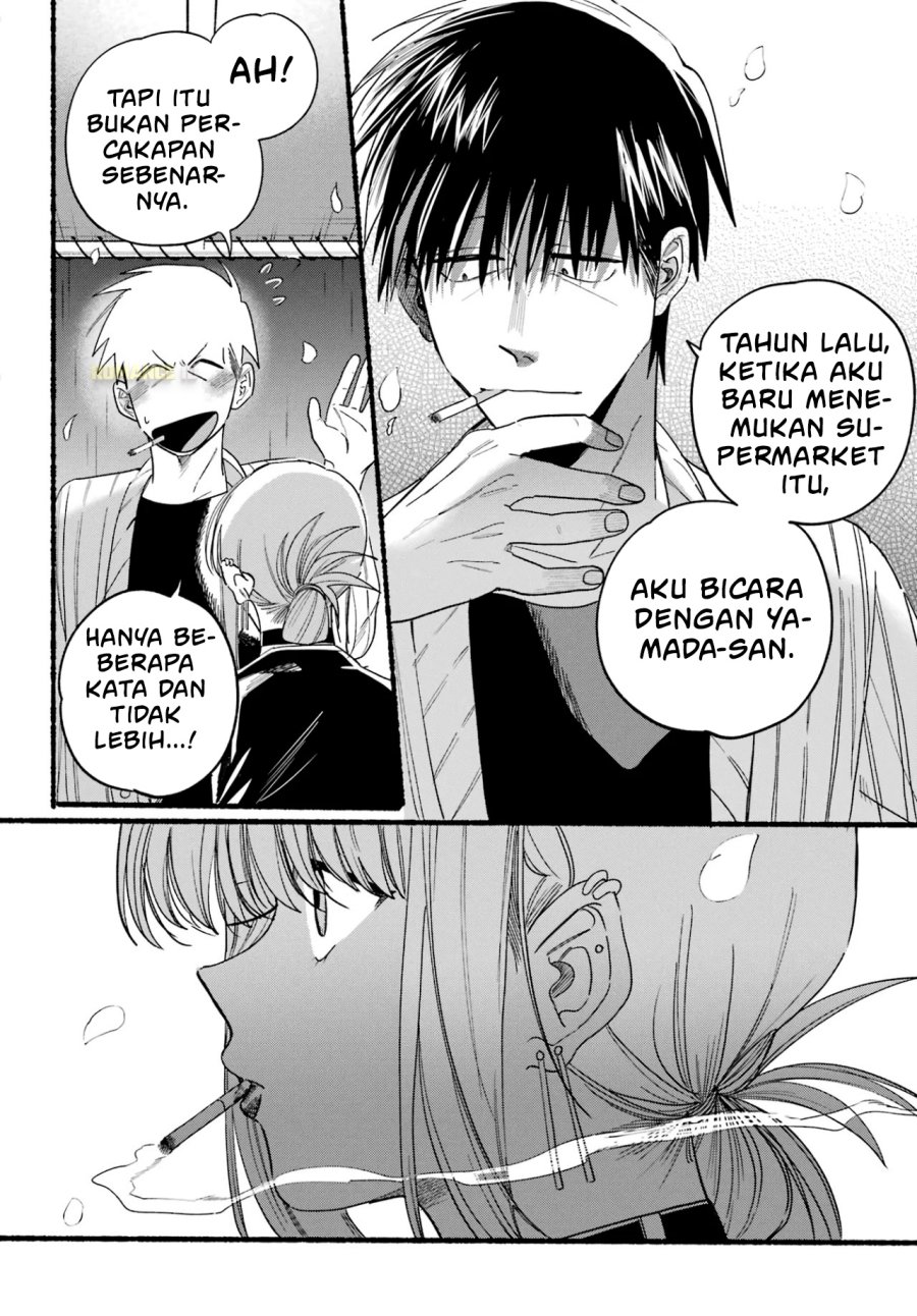 A Story About Smoking at the Back of the Supermarket (Super no Ura de Yani Suu Futari) Chapter 33 Bahasa Indonesia