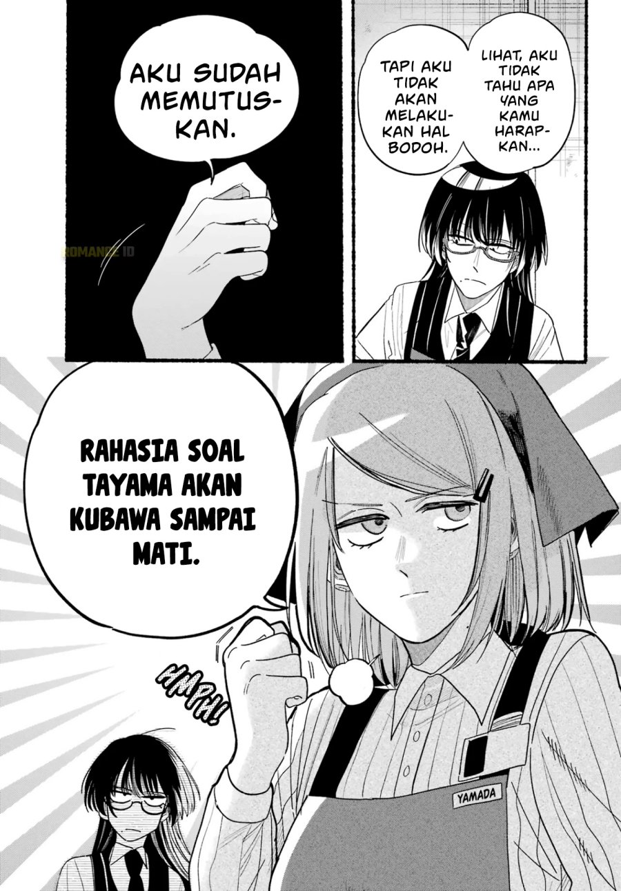 A Story About Smoking at the Back of the Supermarket (Super no Ura de Yani Suu Futari) Chapter 34 Bahasa Indonesia