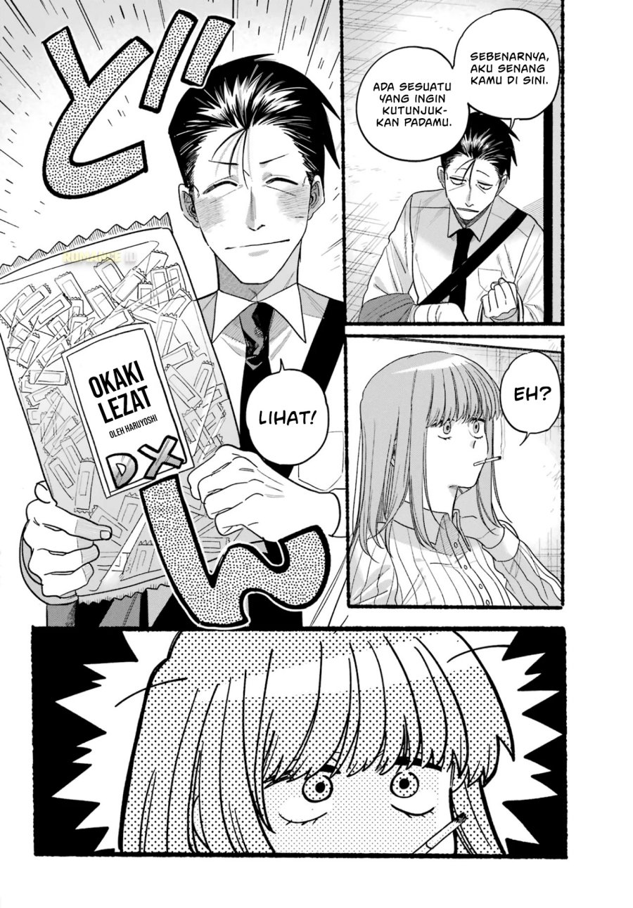 A Story About Smoking at the Back of the Supermarket (Super no Ura de Yani Suu Futari) Chapter 34 Bahasa Indonesia