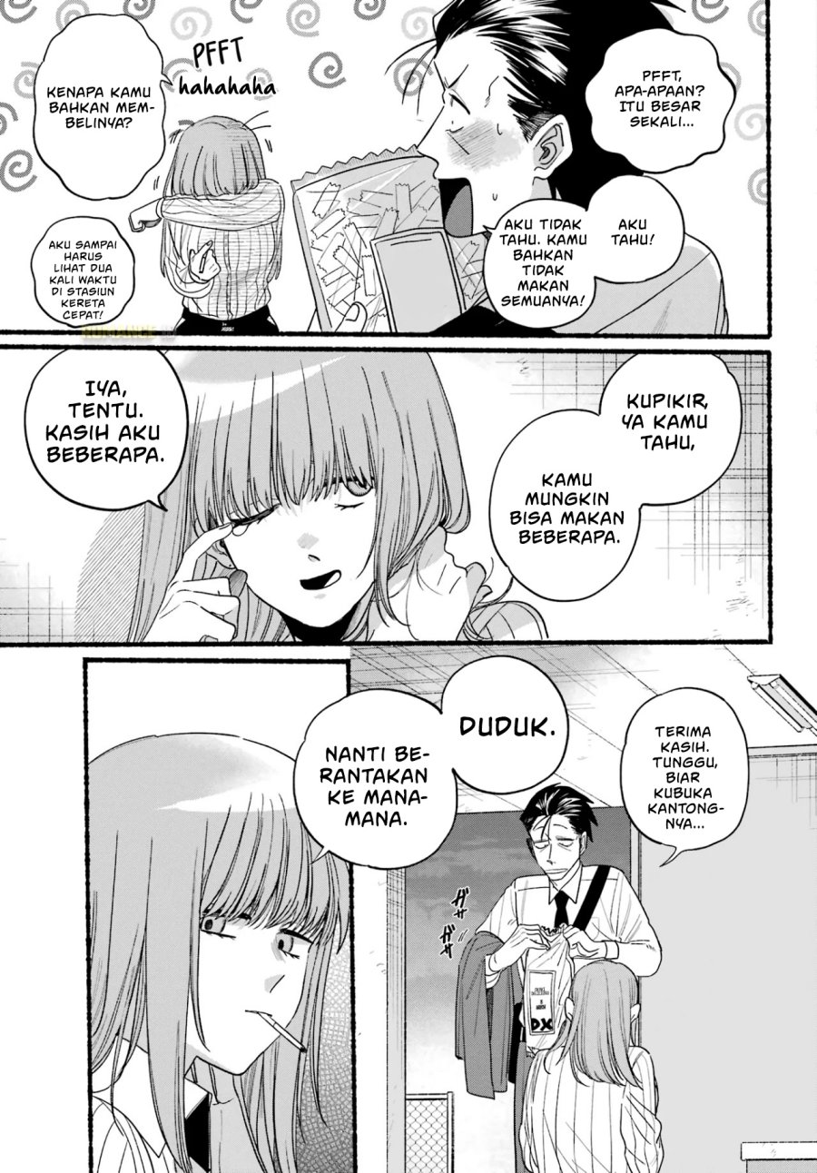 A Story About Smoking at the Back of the Supermarket (Super no Ura de Yani Suu Futari) Chapter 34 Bahasa Indonesia