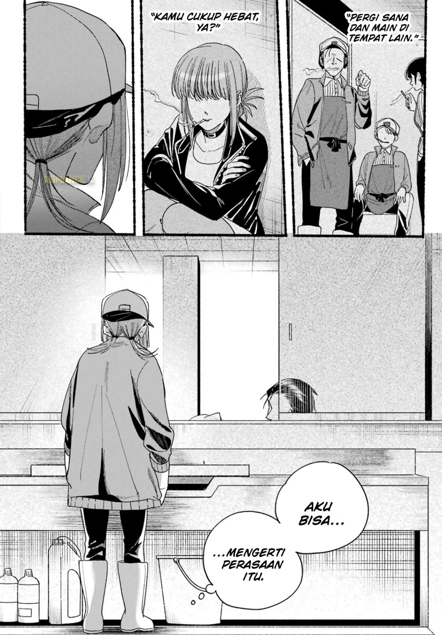 A Story About Smoking at the Back of the Supermarket (Super no Ura de Yani Suu Futari) Chapter 36 Bahasa Indonesia