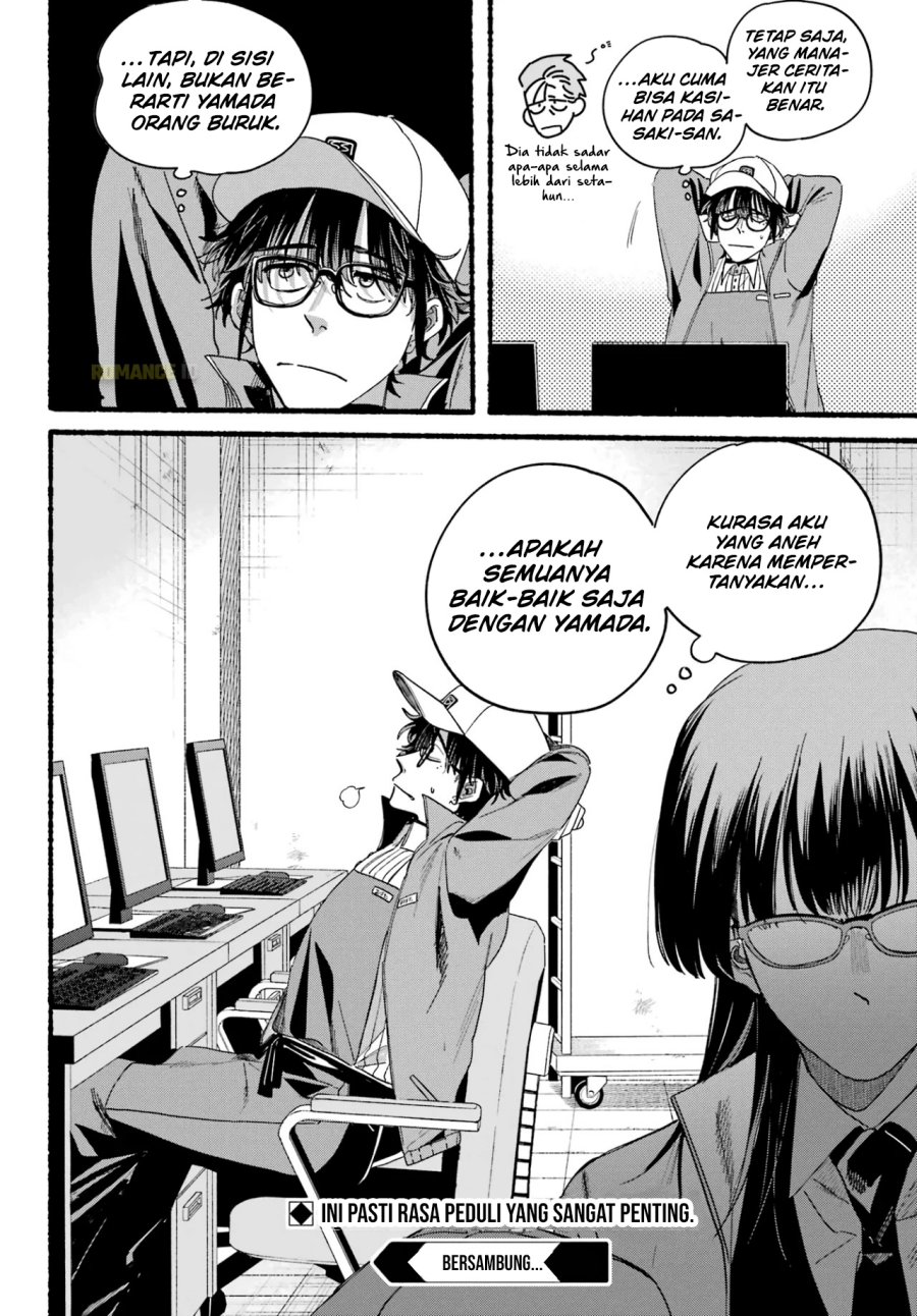 A Story About Smoking at the Back of the Supermarket (Super no Ura de Yani Suu Futari) Chapter 36 Bahasa Indonesia