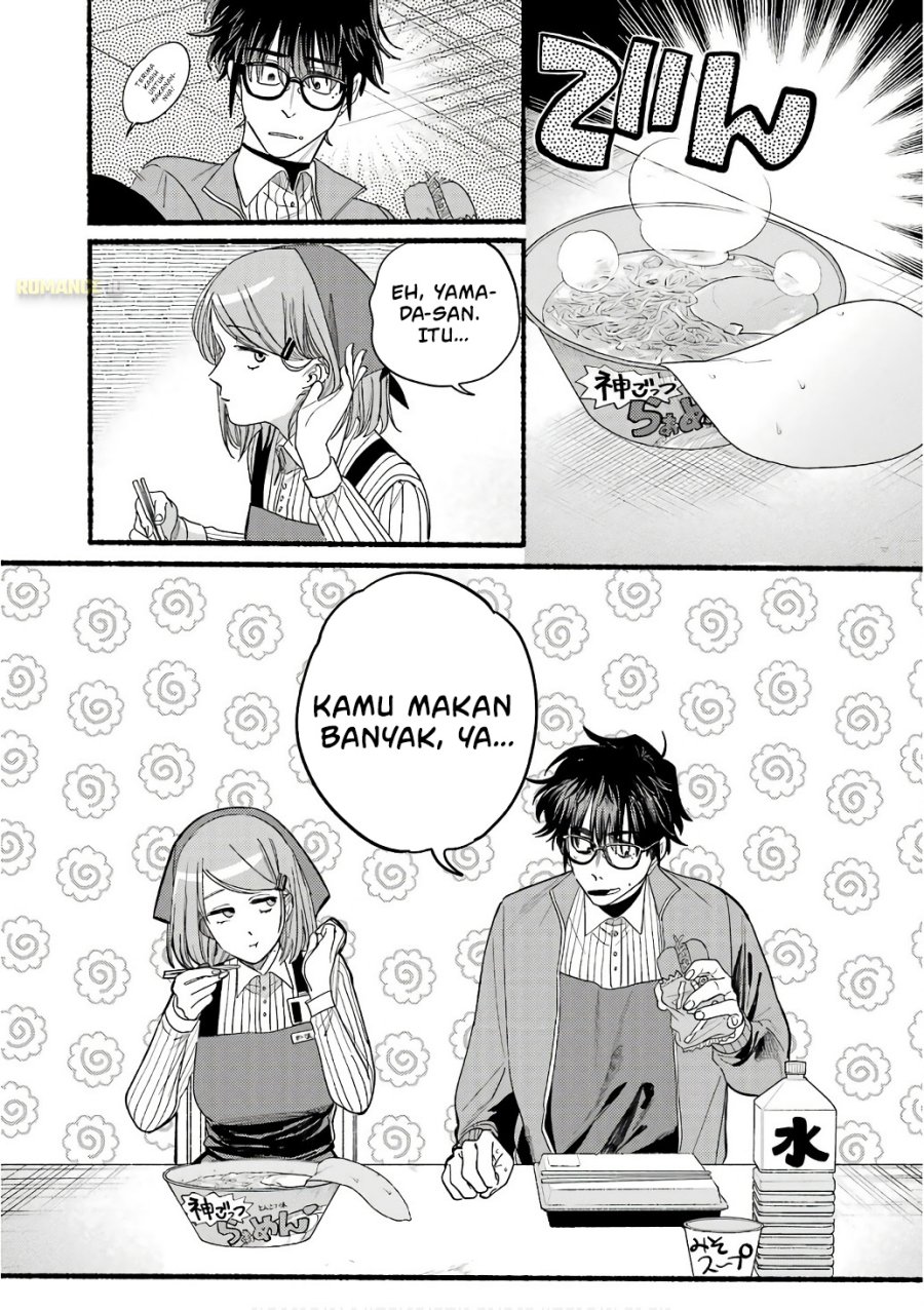 A Story About Smoking at the Back of the Supermarket (Super no Ura de Yani Suu Futari) Chapter 38.5 Bahasa Indonesia
