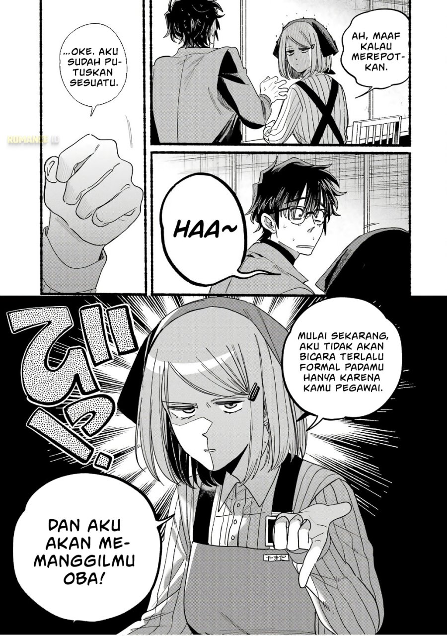 A Story About Smoking at the Back of the Supermarket (Super no Ura de Yani Suu Futari) Chapter 38.5 Bahasa Indonesia