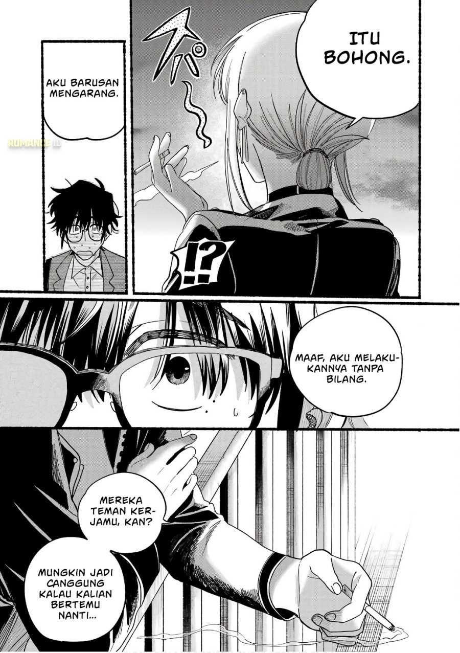 A Story About Smoking at the Back of the Supermarket (Super no Ura de Yani Suu Futari) Chapter 38.5 Bahasa Indonesia