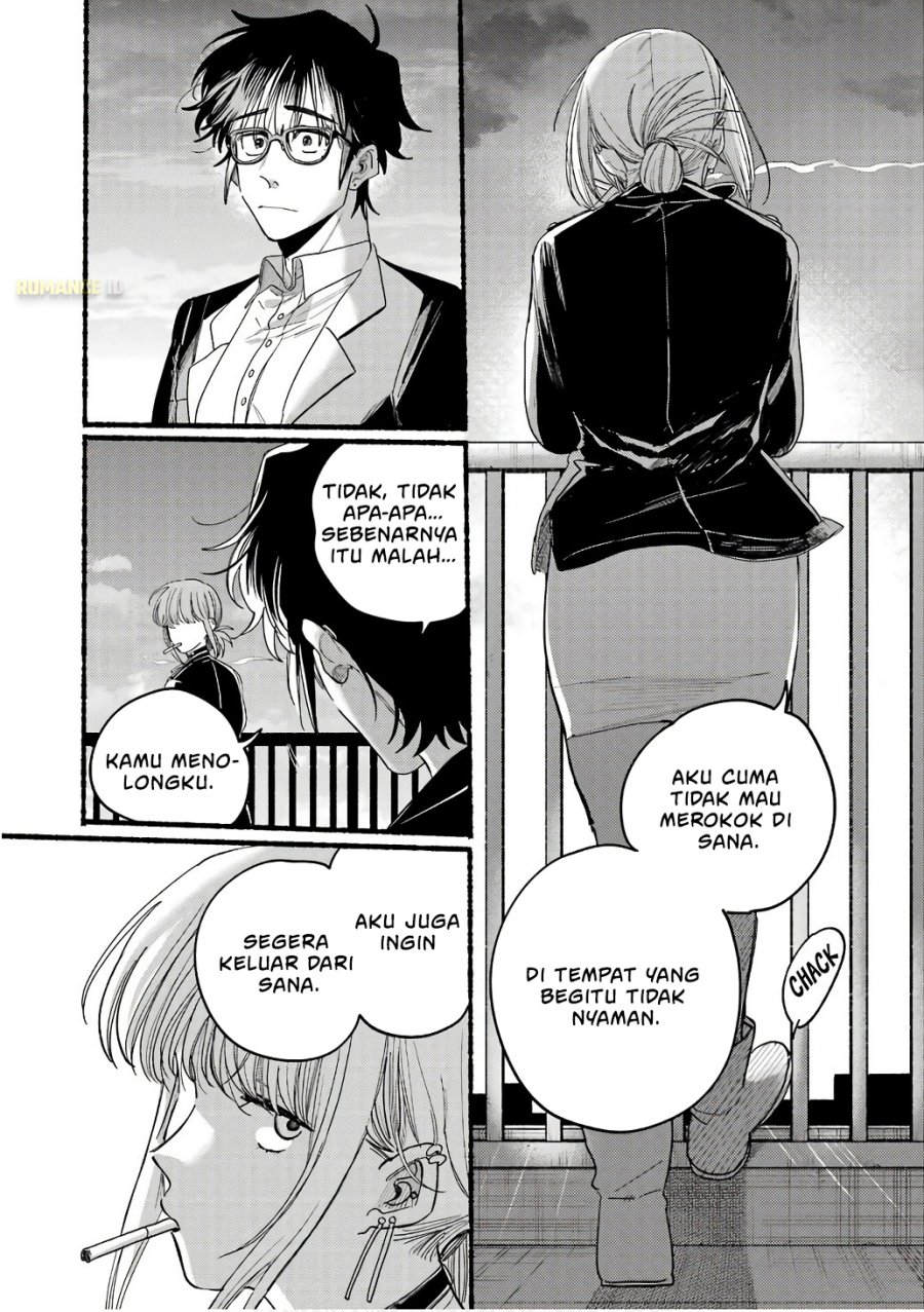 A Story About Smoking at the Back of the Supermarket (Super no Ura de Yani Suu Futari) Chapter 38.5 Bahasa Indonesia