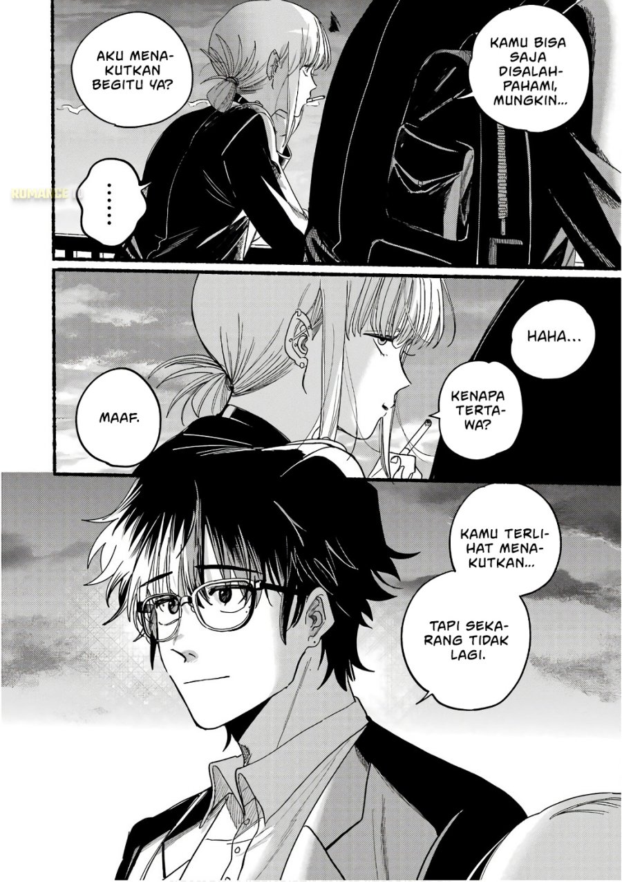 A Story About Smoking at the Back of the Supermarket (Super no Ura de Yani Suu Futari) Chapter 38.5 Bahasa Indonesia