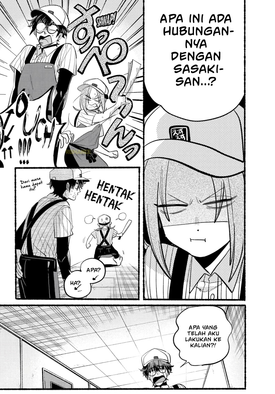 A Story About Smoking at the Back of the Supermarket (Super no Ura de Yani Suu Futari) Chapter 43 Bahasa Indonesia