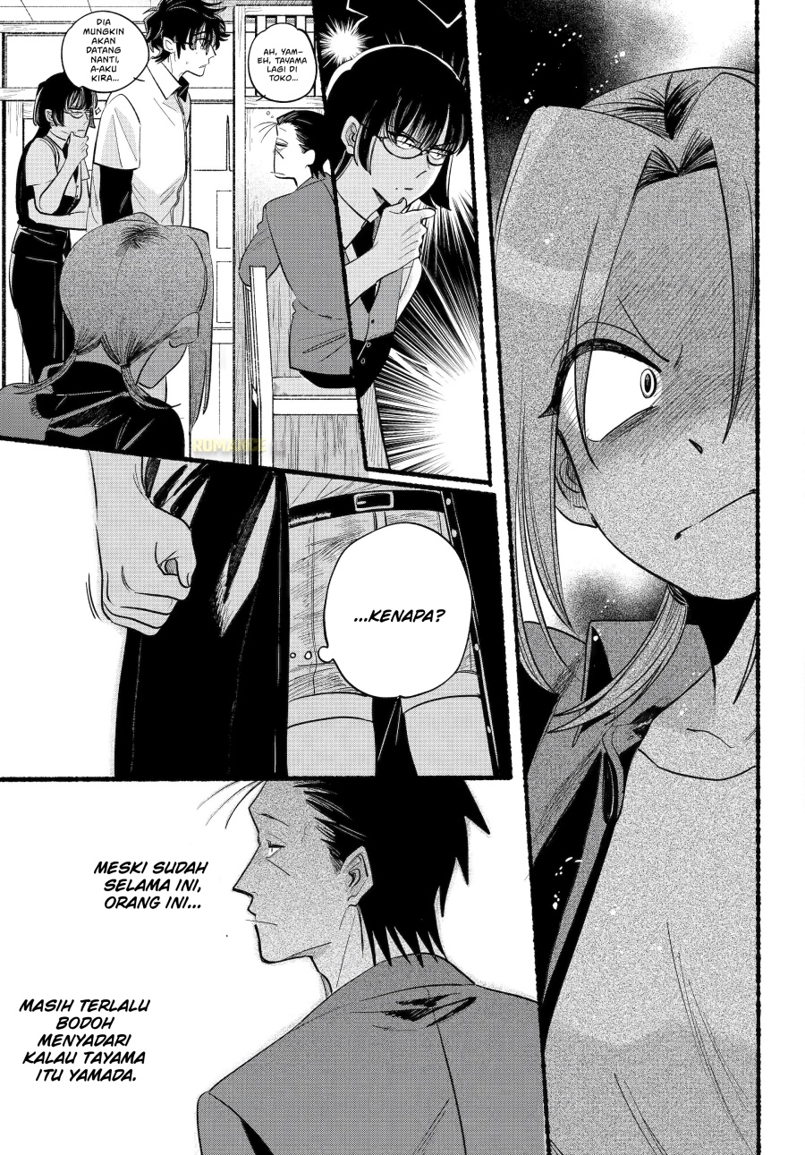 A Story About Smoking at the Back of the Supermarket (Super no Ura de Yani Suu Futari) Chapter 43 Bahasa Indonesia
